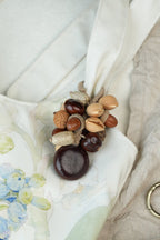 "The Bountiful Cluster" - Mixed Acorn & Nut Grape - Style Bag Charm - Yunicrafts