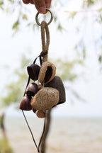 "The Forest Bouquet" - Clustered Natural Seed Bag Charm & Keychain - Yunicrafts