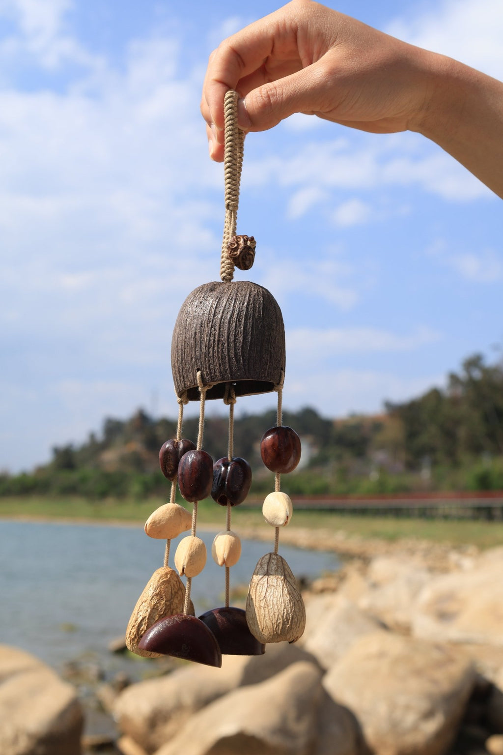 "The Forest Chime" - Handcrafted Natural Seed Pod Bell & Mobile - Yunicrafts
