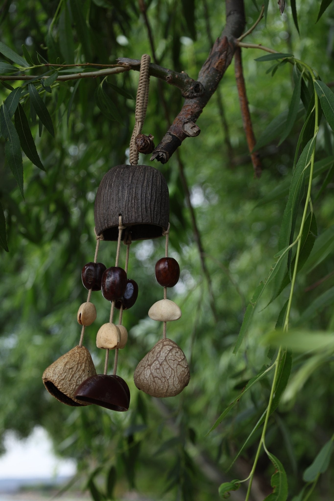 "The Forest Chime" - Handcrafted Natural Seed Pod Bell & Mobile - Yunicrafts