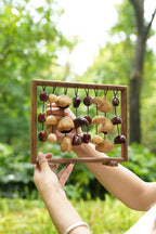 "The Fruit Bell Harp" - Vertical Seed Sound Sculpture & Zen Lyre - Yunicrafts