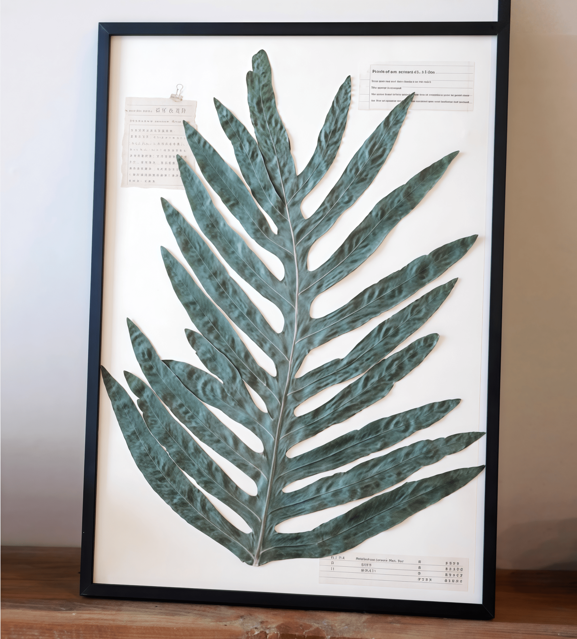 "The Grand Herbarium" - Large Real Pressed Fern & Flower Art (A3 Size) - Yunicrafts