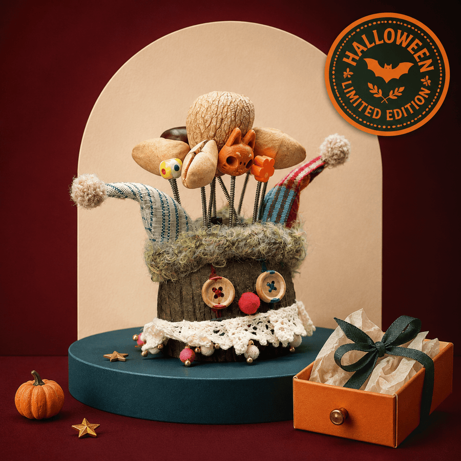 "The Happy Jester" Seed Clown Doll - Yunicrafts