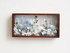 "The Landscape Garden" - Real Preserved Flower Shadow Box (Panoramic Desk Decor) - Yunicrafts
