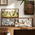 "The Landscape Garden" - Real Preserved Flower Shadow Box (Panoramic Desk Decor) - Yunicrafts