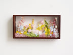 "The Landscape Garden" - Real Preserved Flower Shadow Box (Panoramic Desk Decor) - Yunicrafts