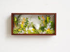 "The Landscape Garden" - Real Preserved Flower Shadow Box (Panoramic Desk Decor) - Yunicrafts