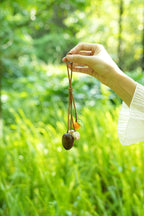 "The Little Harvest" - Minimalist Seed Charm with Micro - Crocheted Fruit - Yunicrafts