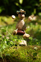 The Little Nut Guardian | Real Seed Shell Bobblehead & Car Dashboard Ornament - Yunicrafts