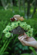 "The Mossy Guardian" - Fluffy Tree Spirit Doll with Squirrel & Springy Nuts - Yunicrafts