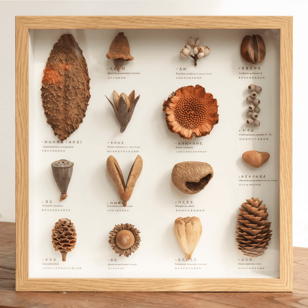 "The Rainforest Seed Vault" Tropical Specimen Shadow Box - Yunicrafts