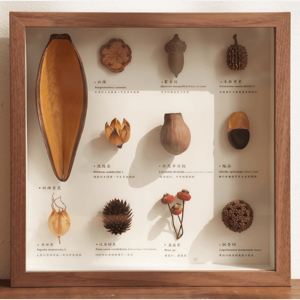 "The Rainforest Seed Vault" Tropical Specimen Shadow Box - Yunicrafts
