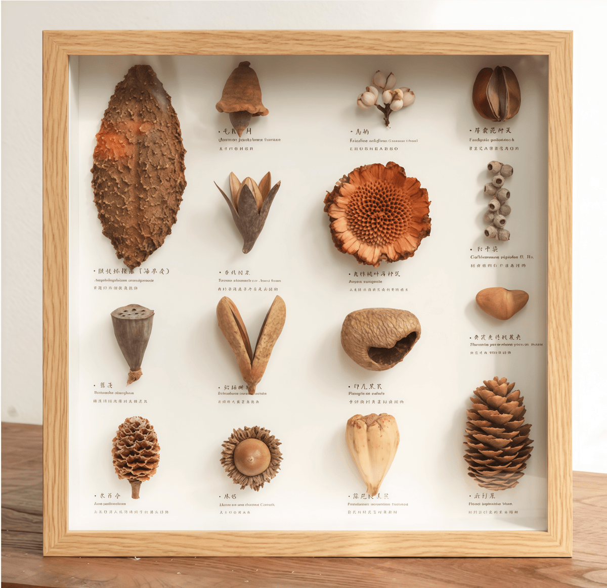 "The Rainforest Seed Vault" Tropical Specimen Shadow Box - Yunicrafts