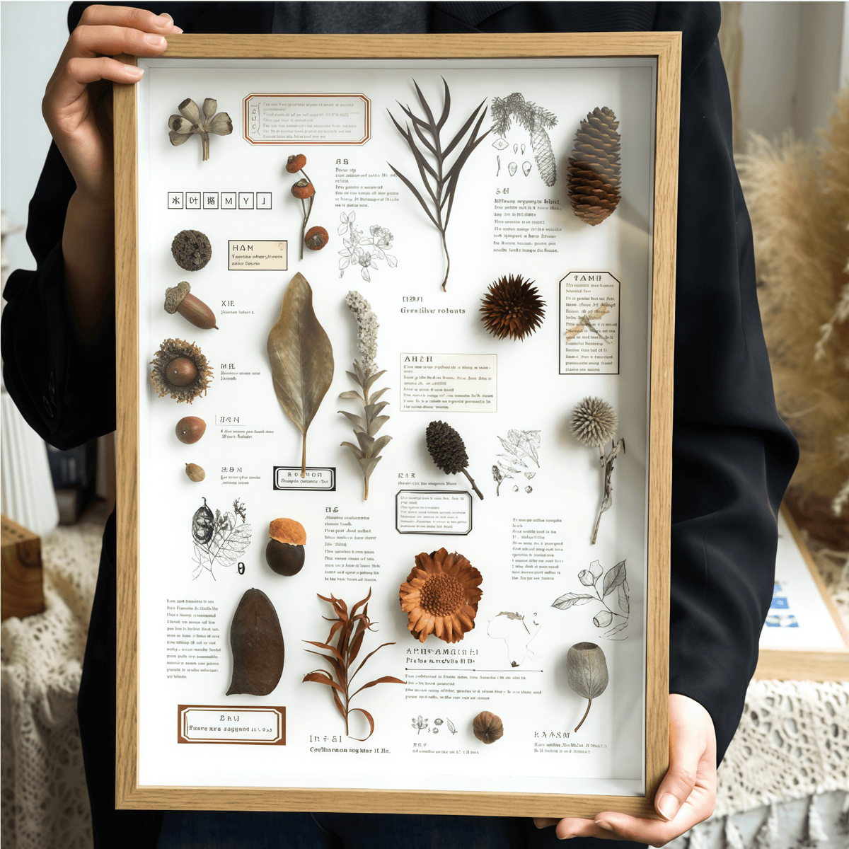 "The Rainforest Seed Vault" Tropical Specimen Shadow Box - Yunicrafts