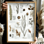 "The Rainforest Seed Vault" Tropical Specimen Shadow Box - Yunicrafts