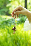 "The Simple Seed" - Minimalist Natural Fruit Pit Strap Charm - Yunicrafts