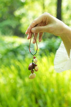 "The Simple Seed" - Minimalist Natural Fruit Pit Strap Charm - Yunicrafts
