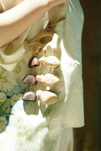 "The Wooden Elephant Chime" - Carved Wood Bag Charm & Mini Mobile - Yunicrafts