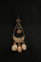 "Tribal Echo" Seed Bronze Earrings - Yunicrafts