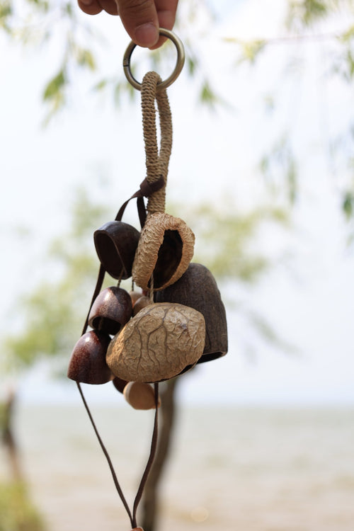 "The Forest Bouquet" - Clustered Natural Seed Bag Charm & Keychain - Yunicrafts
