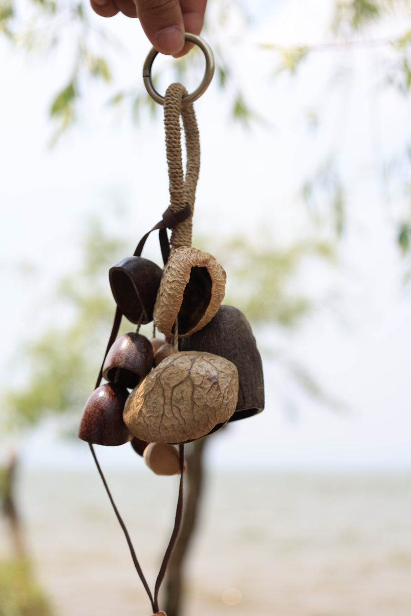 "The Forest Bouquet" - Charme e porta-chaves de saco de sementes naturais agrupadas - __Yunicrafts__