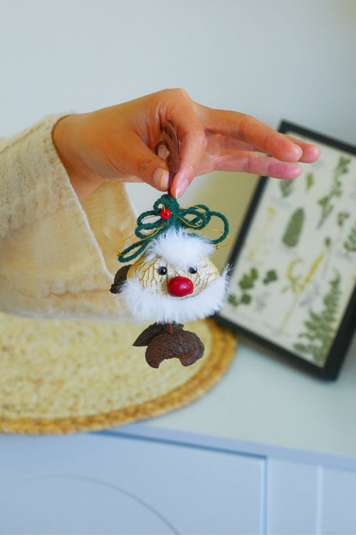 „The Forest Holiday“ – Handgefertigter Weihnachtsschmuck und Anhänger aus Naturnüssen – Yunicrafts