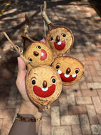 Hand - Painted Giant Entada Pod Ornament – World’s Largest Bean Wall Decor - Yunicrafts
