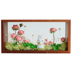 "My Unique Rose" - The Little Prince & Real Preserved Flower Shadow Box Art - Yunicrafts