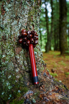 Handmade Pala Cardamom Seed Pod Wooden Handle Shaker – Rainforest Rhythm - Yunicrafts