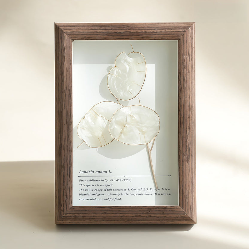 "The Landscape Garden" - Caixa de sombra de flores reais preservadas (decoração de mesa panorâmica) - __Yunicrafts__