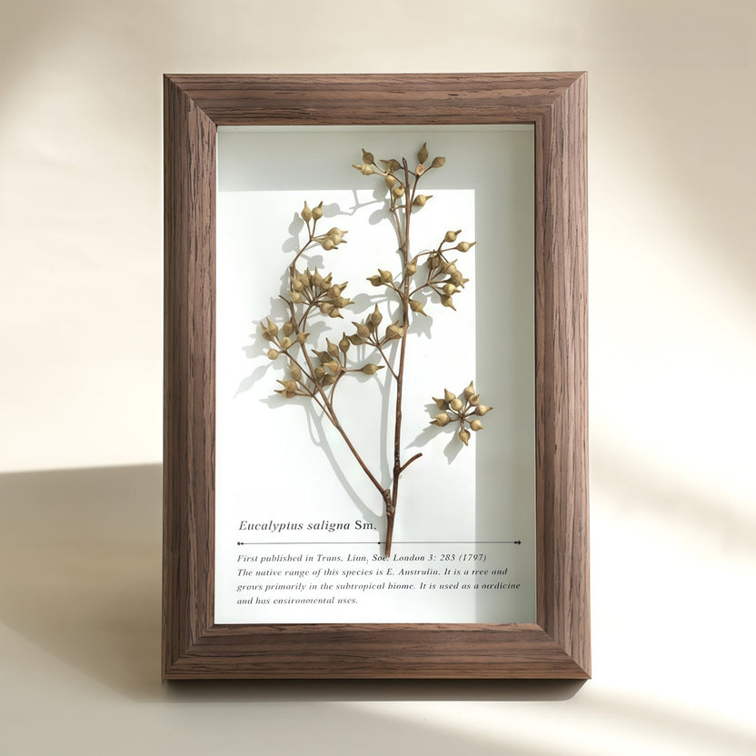 "The Landscape Garden" - Caixa de sombra de flores reais preservadas (decoração de mesa panorâmica) - __Yunicrafts__