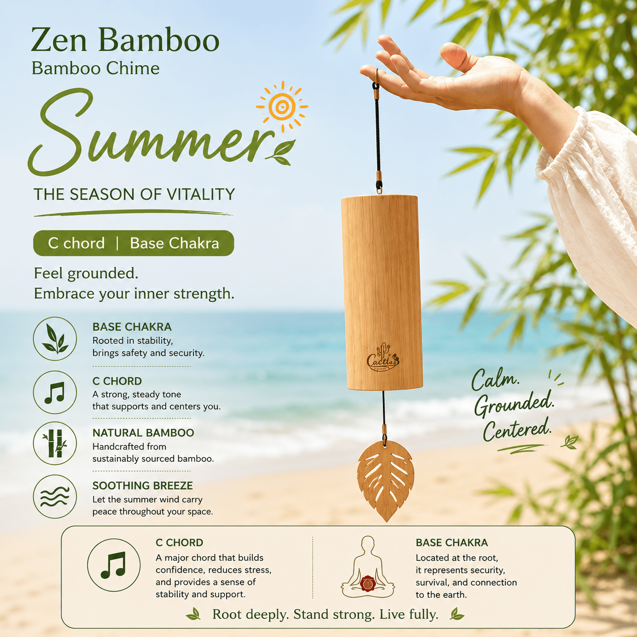 "Zen Bamboo" Bamboo Chime - Yunicrafts