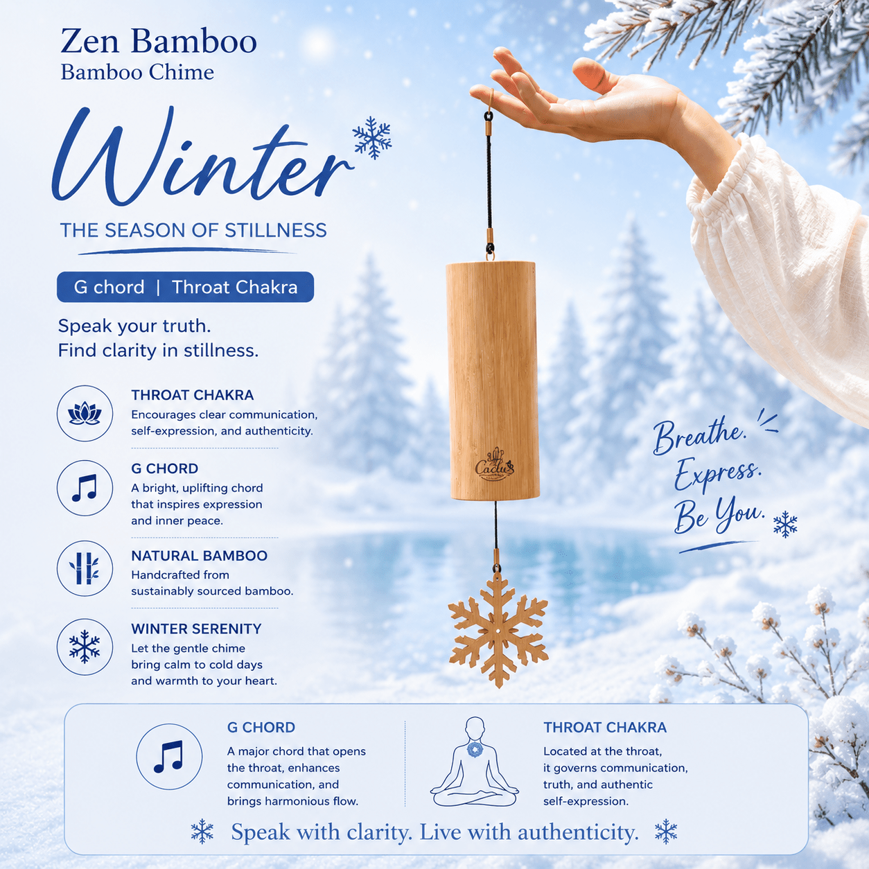 "Zen Bamboo" Bamboo Chime - Yunicrafts