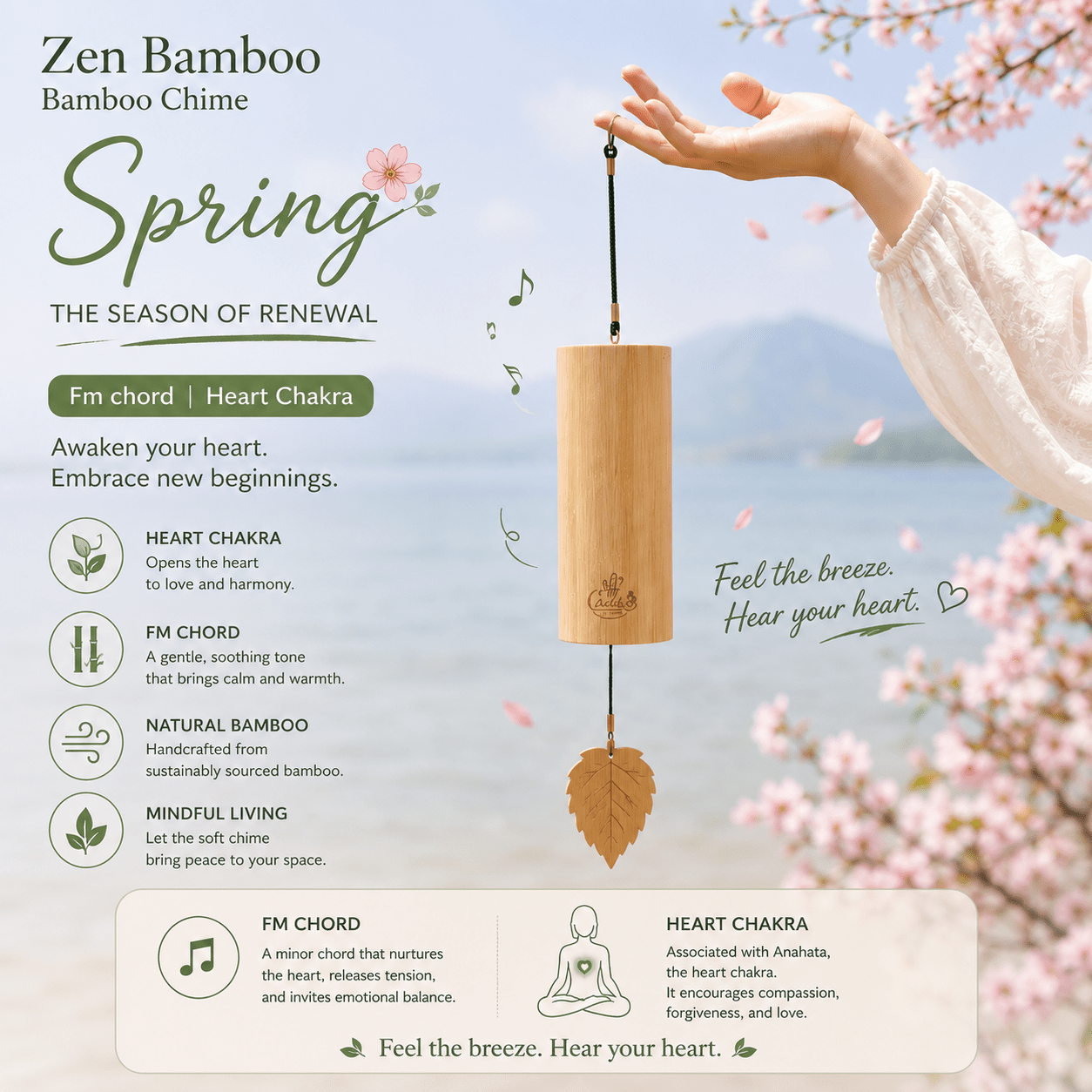 "Zen Bamboo" Bamboo Chime - Yunicrafts