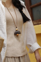 "Zen Bell" Seed Rudraksha Necklace - Yunicrafts